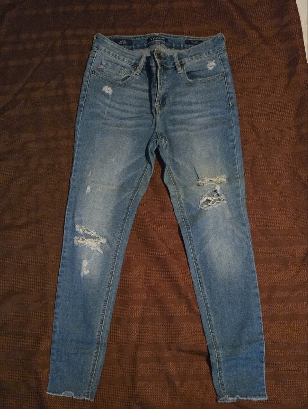 Vigoss Distressed Light Blue Skinny Jeans